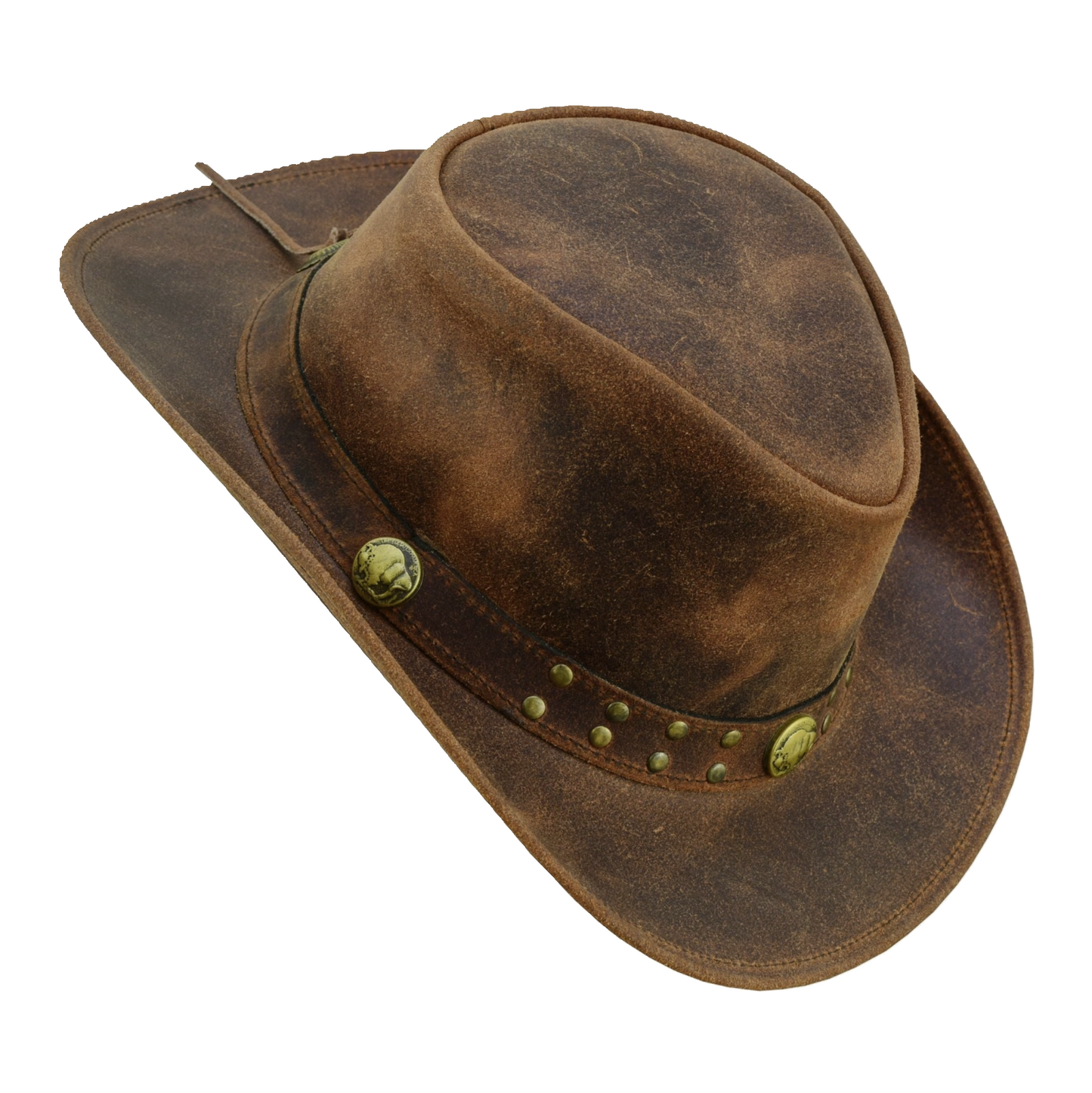 Buffalo Cowboy Leather Hats