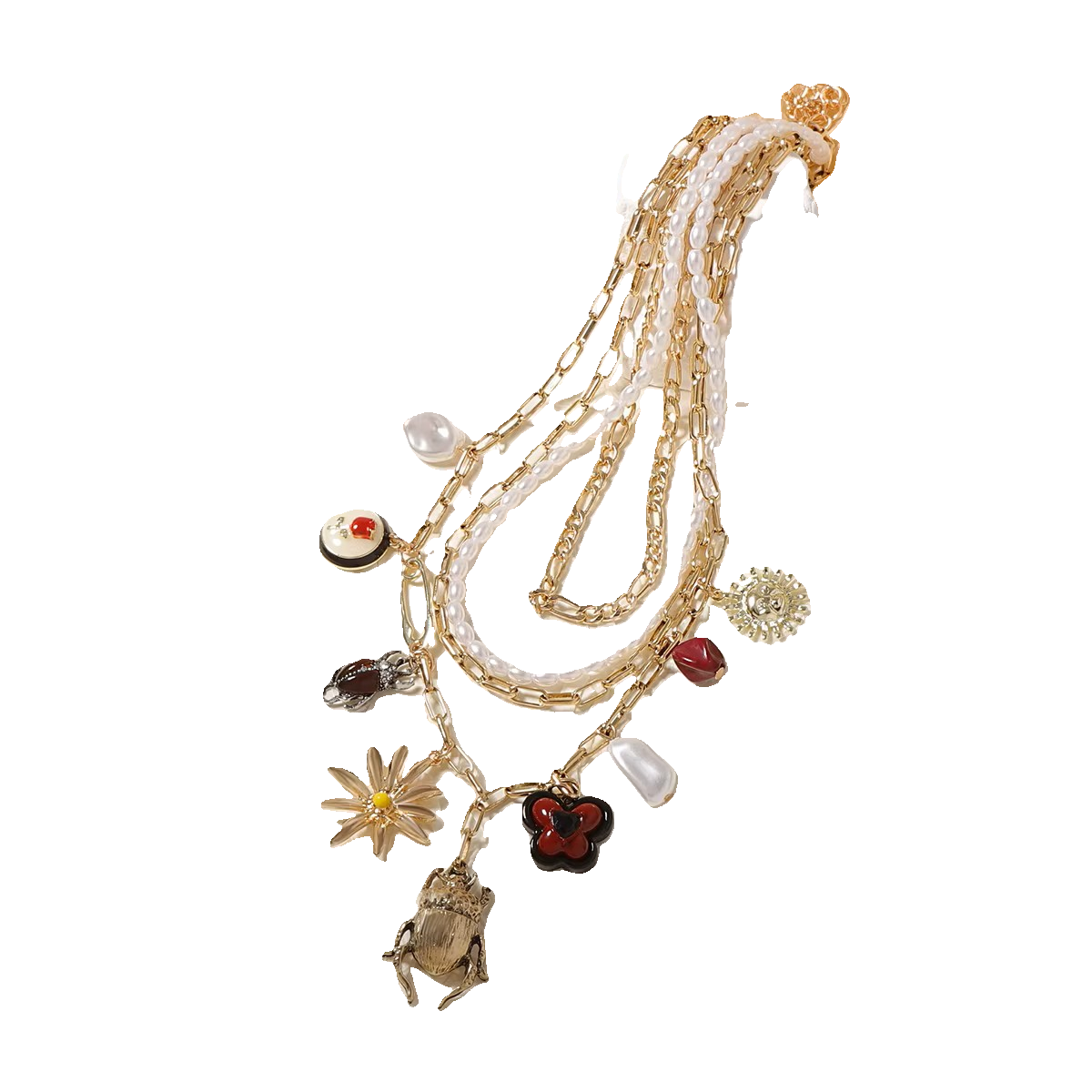 Bugs and Flowers Neckleaces