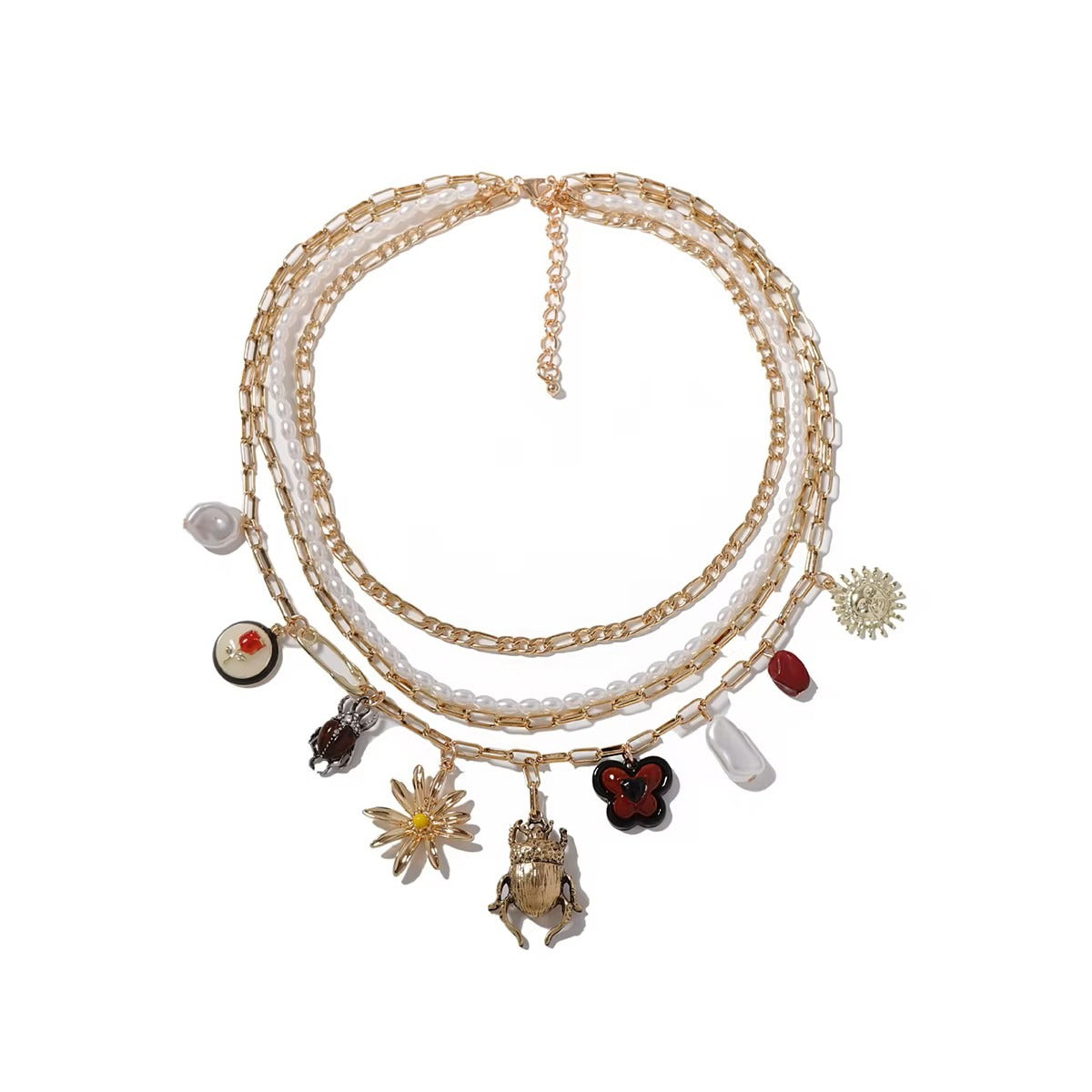 Bugs and Flowers Neckleaces