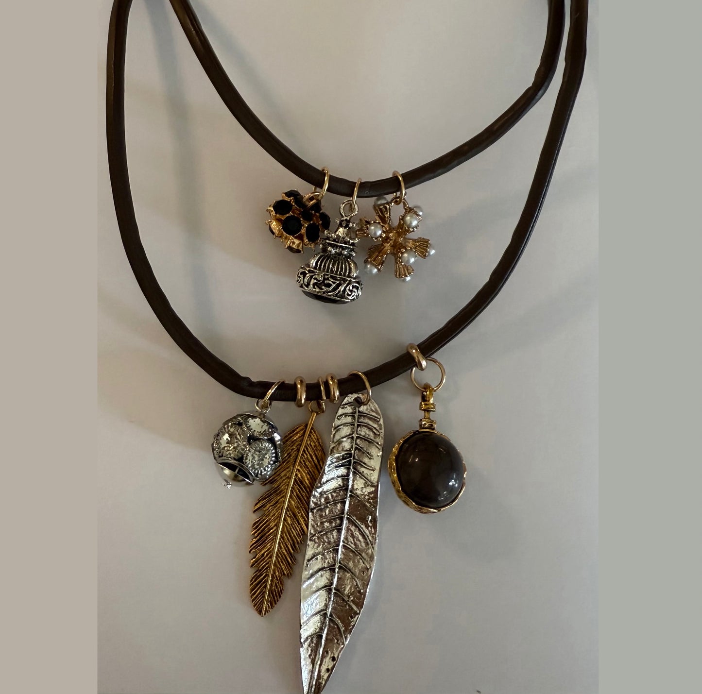 Feather Charm Necklaces