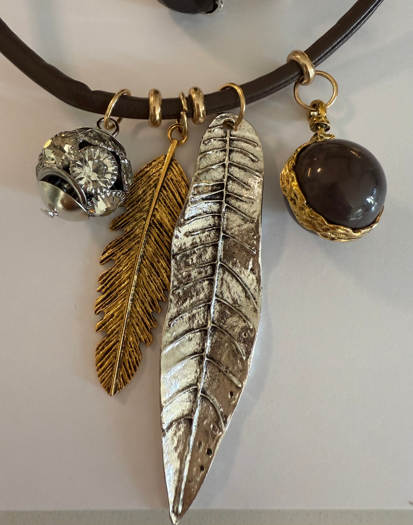 Feather Charm Necklaces
