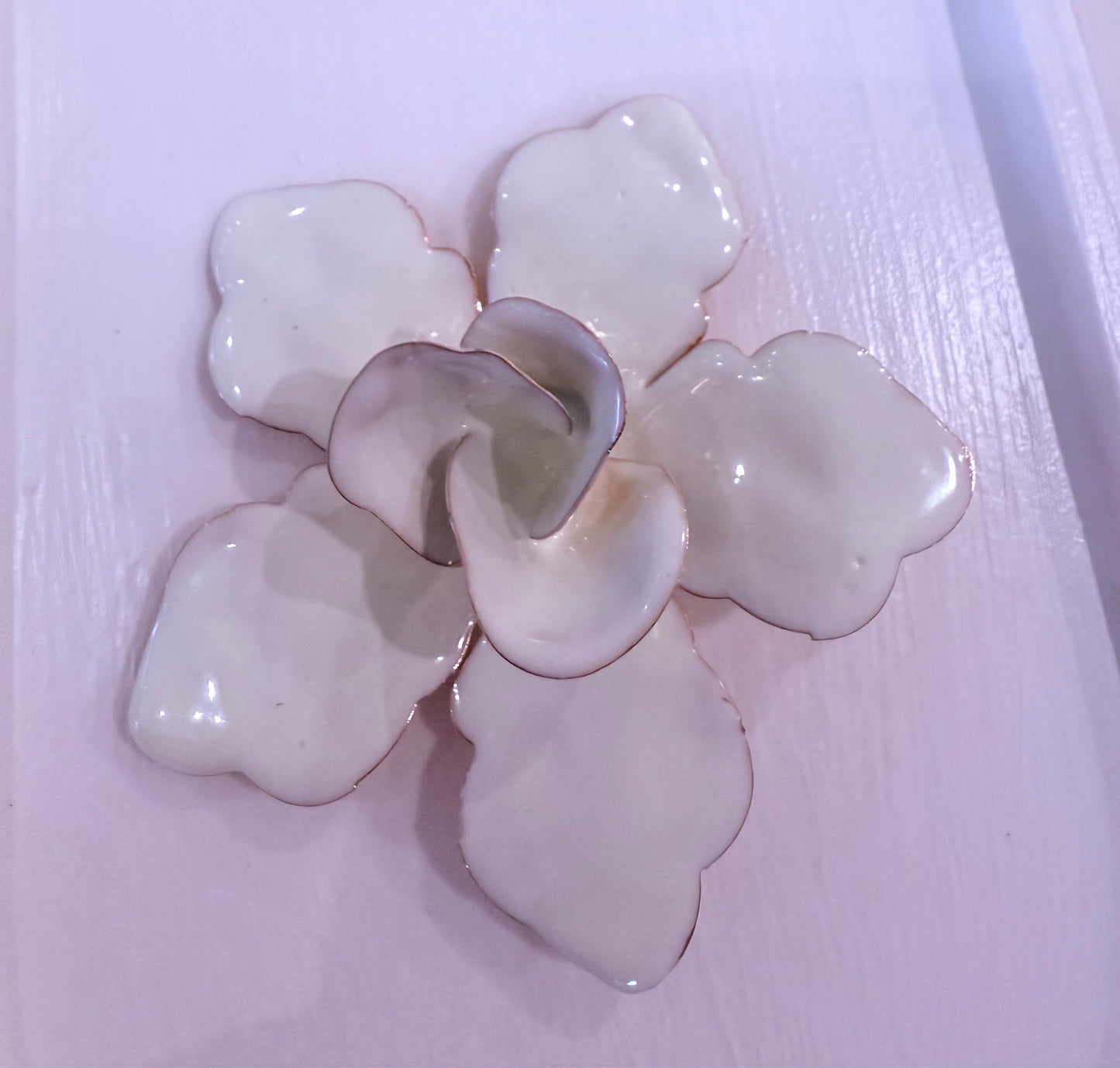 Enamelled Flower Earrings