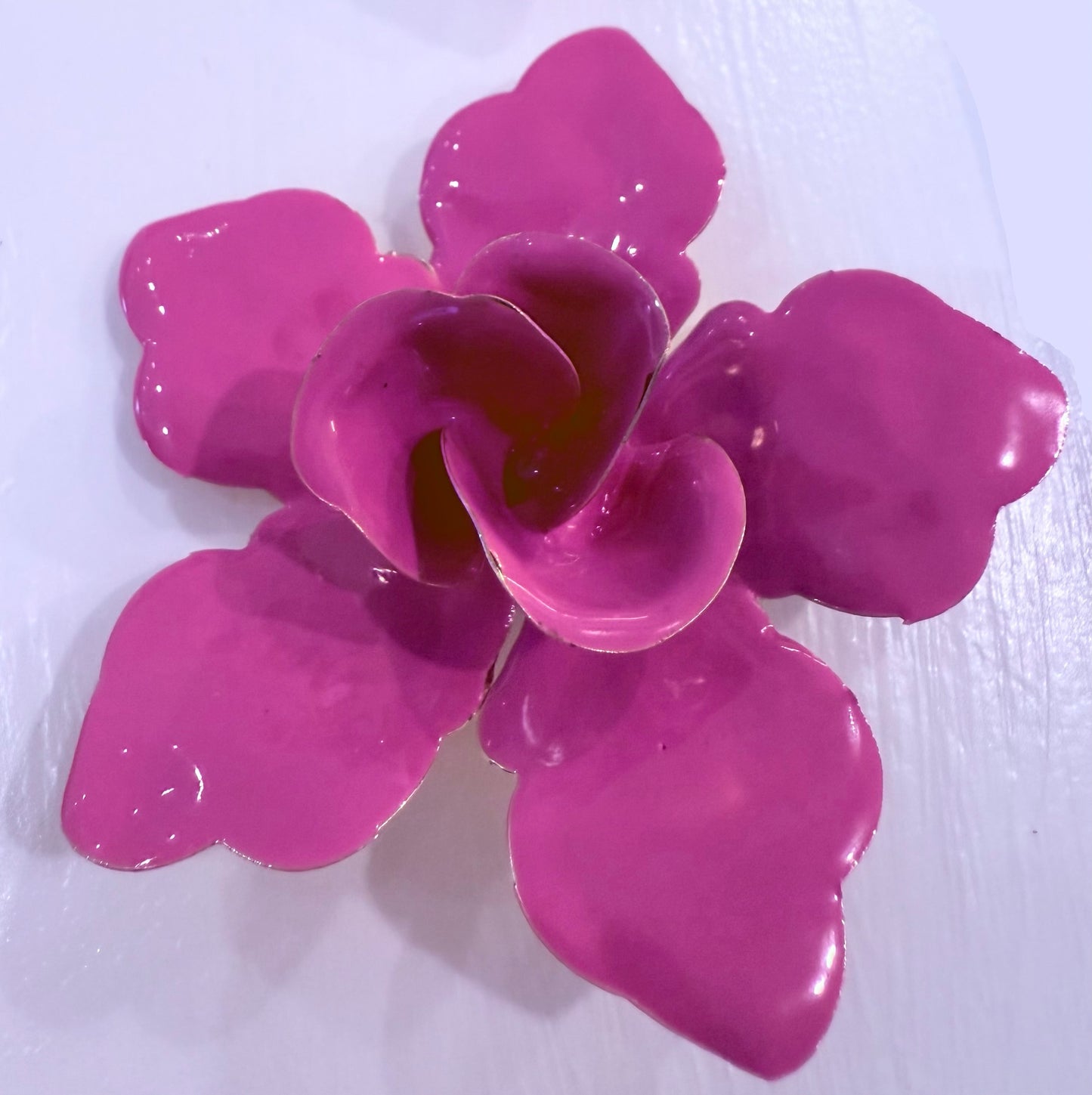 Enamelled Flower Earrings