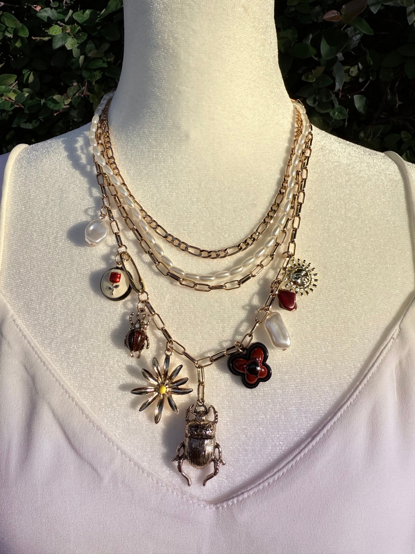 Bugs and Flowers Neckleaces