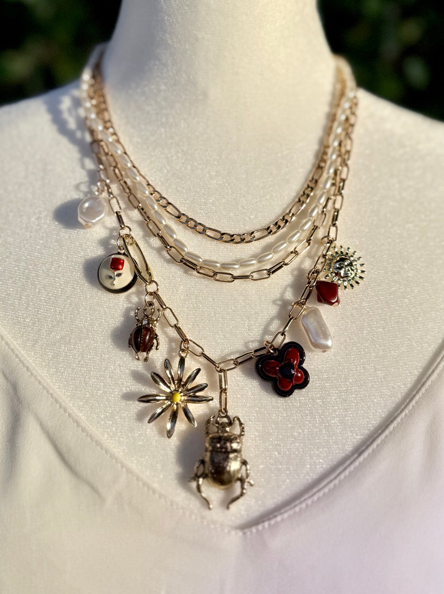 Bugs and Flowers Neckleaces