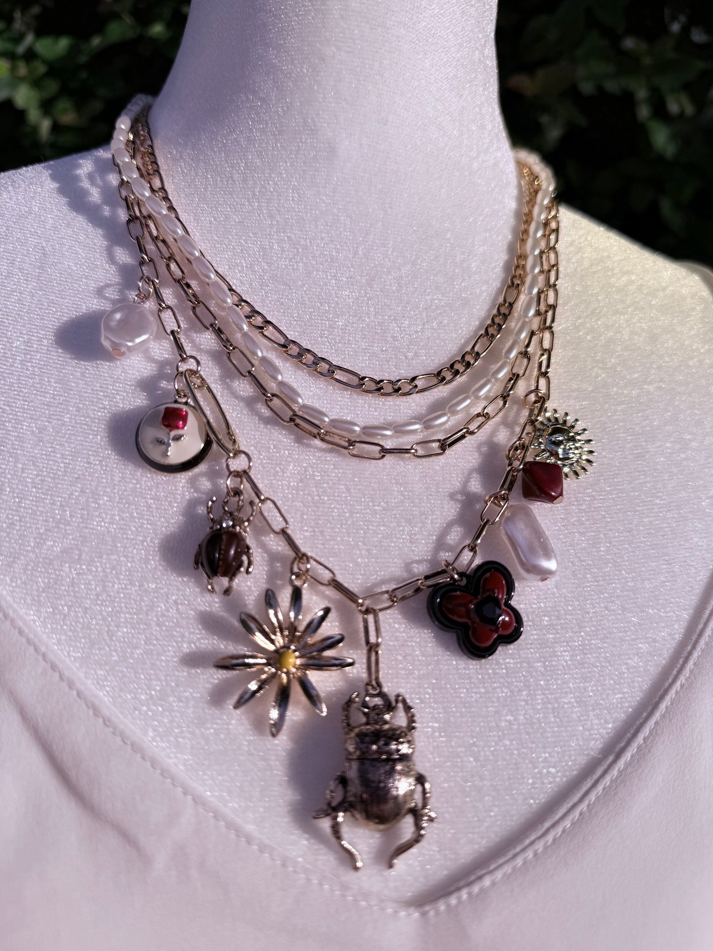 Bugs and Flowers Neckleaces