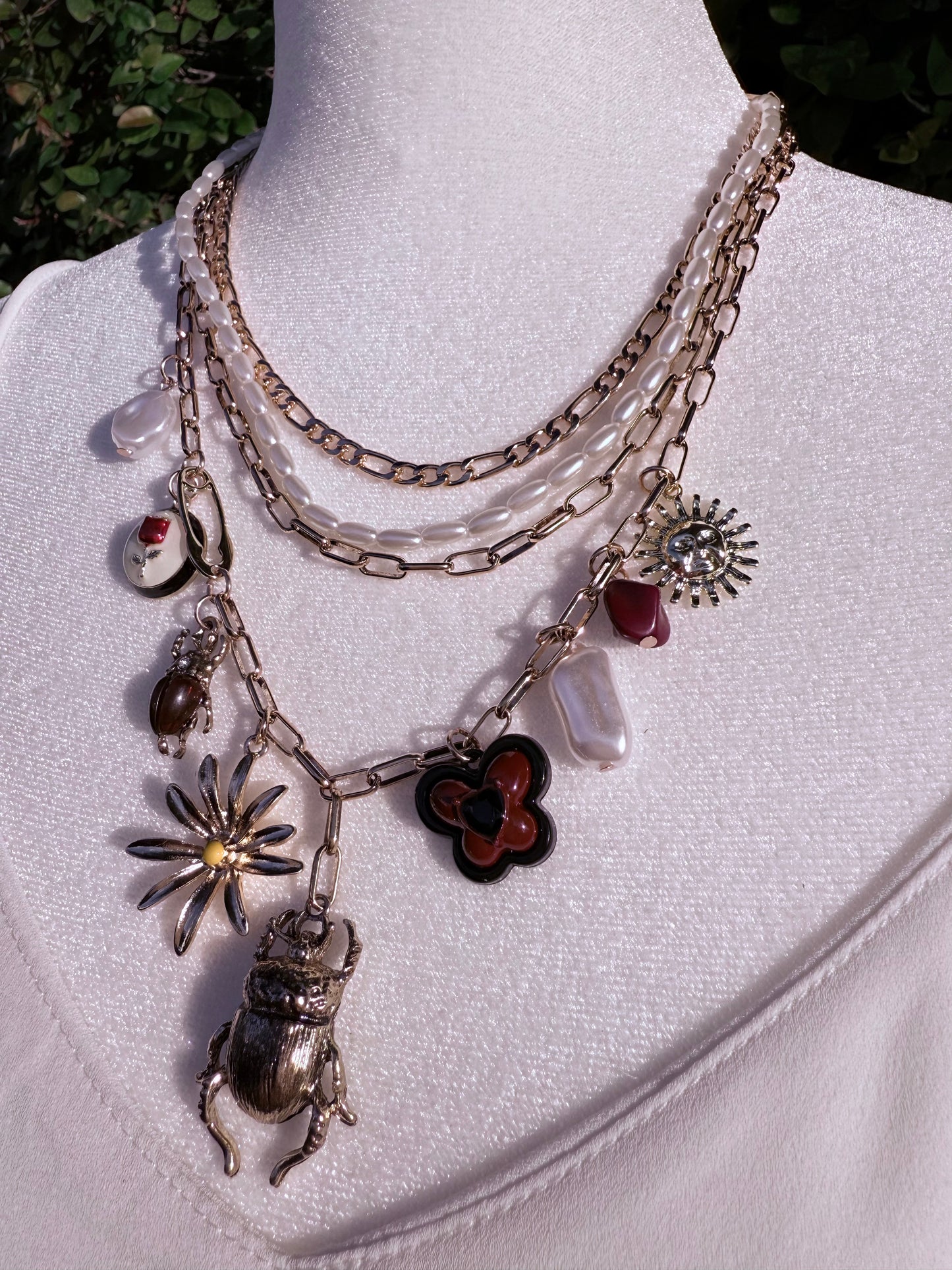 Bugs and Flowers Neckleaces