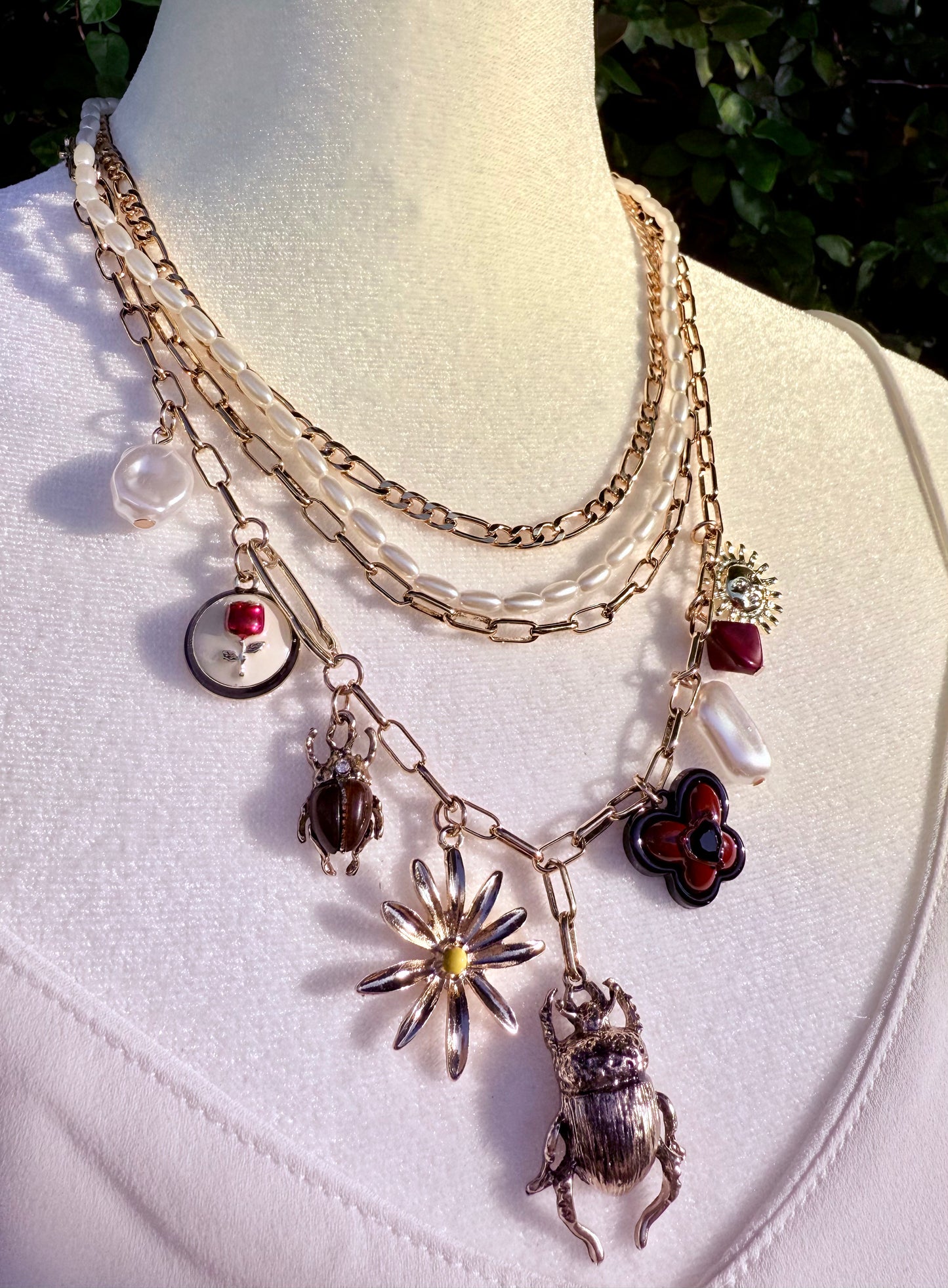 Bugs and Flowers Neckleaces