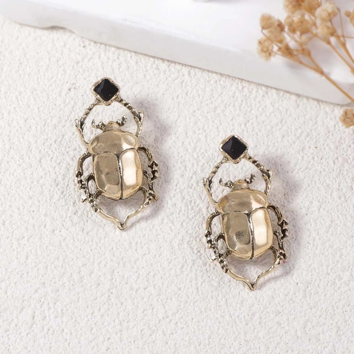 Beetle Earrings