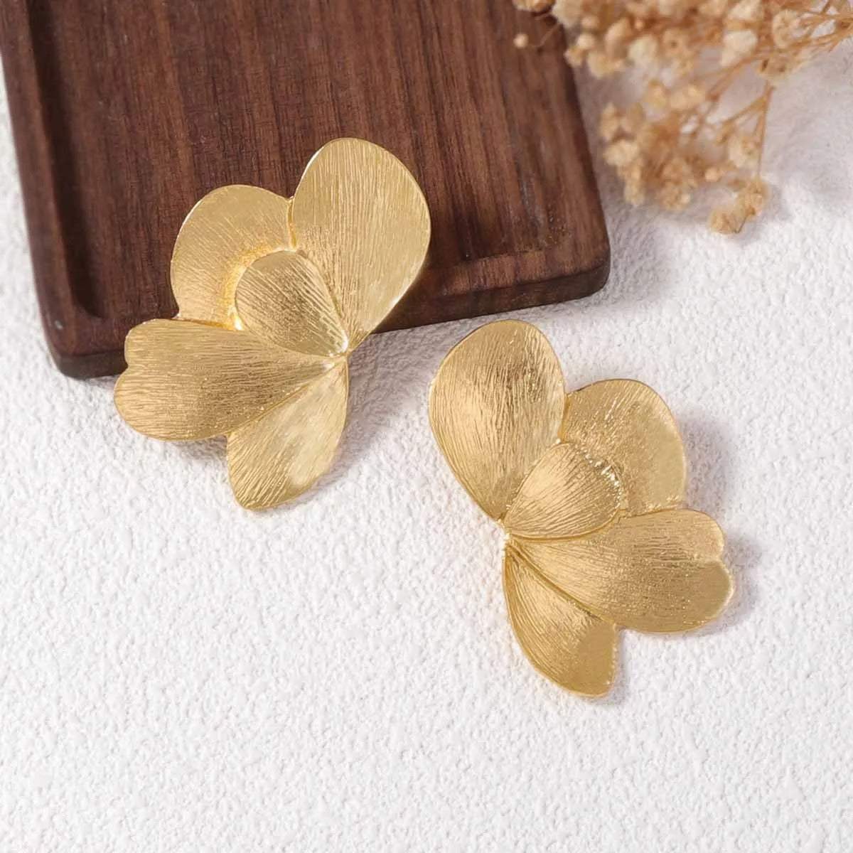 Flower Gold Earrings