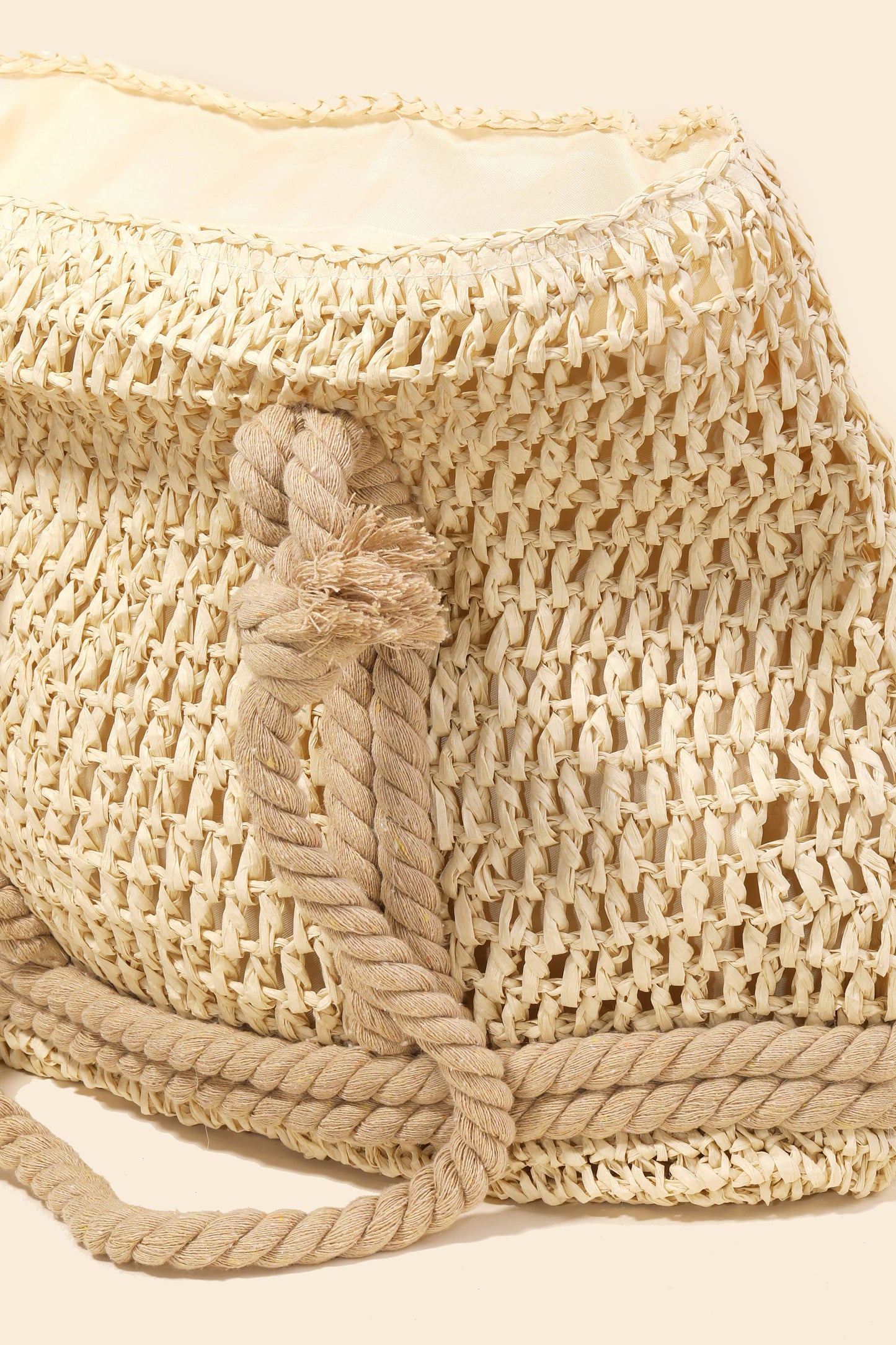 Bari Rope Handle Straw Tote Bag