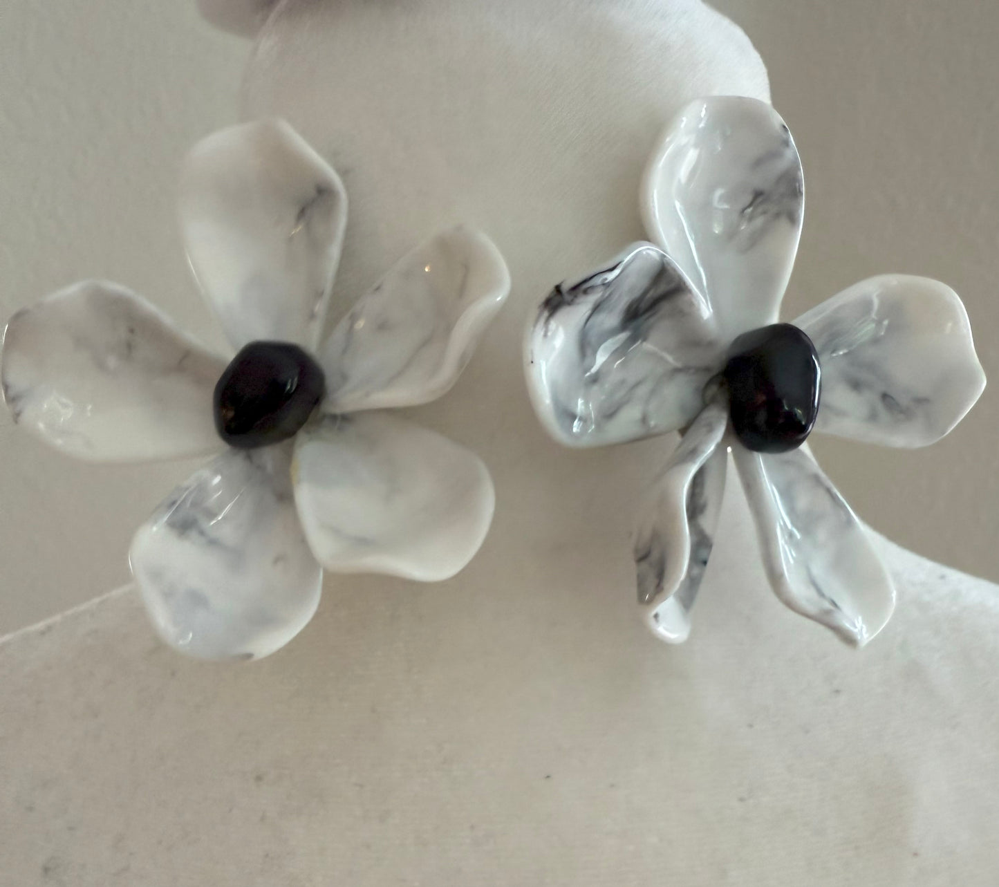 Resin Flower Earrings