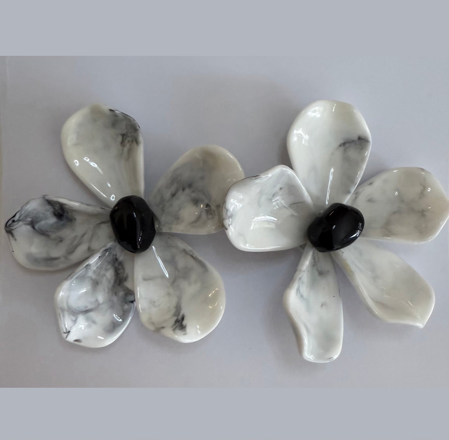 Resin Flower Earrings