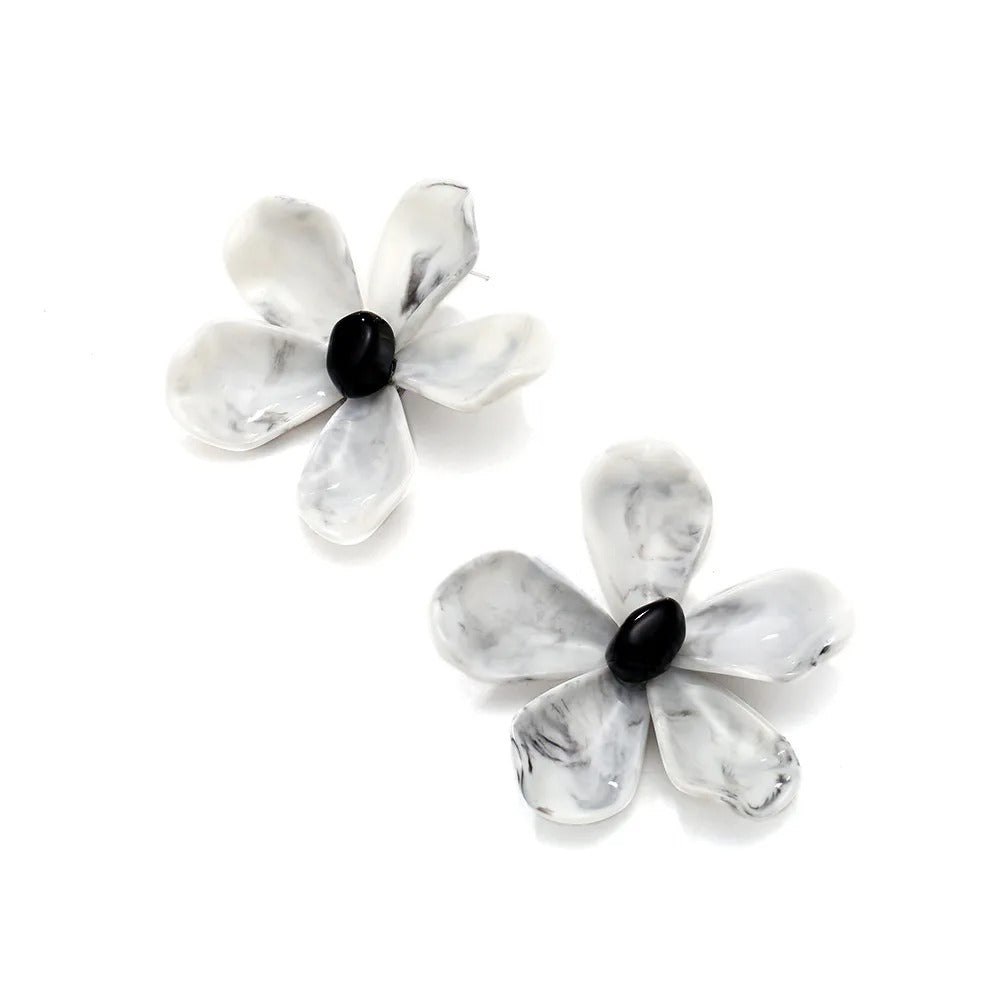 Resin Flower Earrings