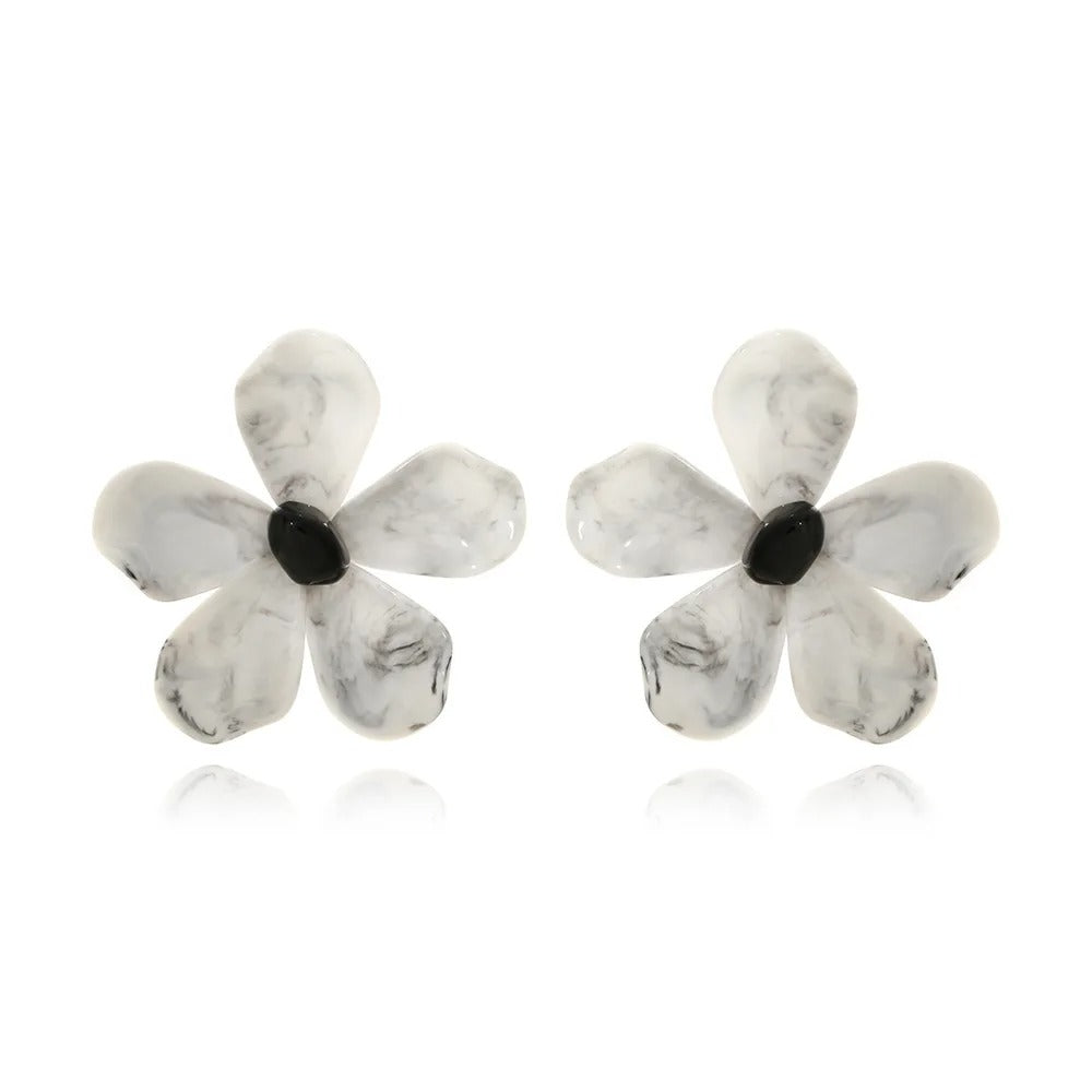 Resin Flower Earrings