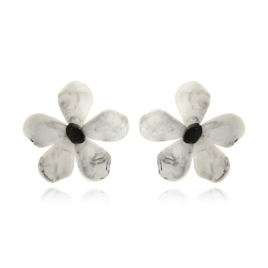 Resin Flower Earrings